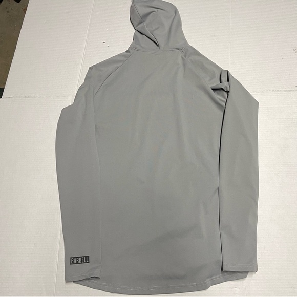 Barbell Apparel Men’s Gray Hooded Workout Sweatshirt - Picture 9 of 9